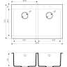 Мойка OMOIKIRI BOSEN 80-2-DC Tetogranit/темный шоколад 4993840